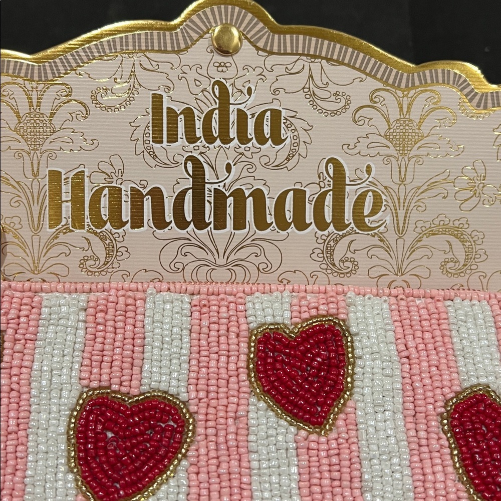 India Handmade | Heart Beaded Bag ♥️ - Picture 3 of 8